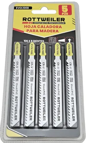 HOJA P/CALADORA P/MADERA 75 X 12 DIENTES (PCIO. POR BLISTER) EVOL1009