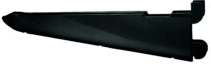 44 cm MENSULA RAPI - ESTANT DE  REFORZADA NEGRO MRE247N