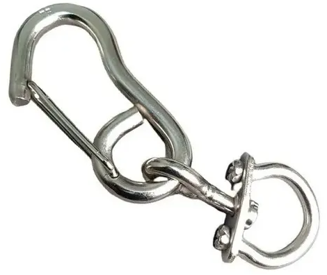1 MOSQUETON DE SEGURIDAD TR NIQUELADO  RHEIN