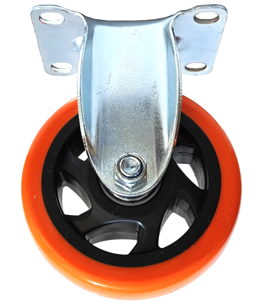 50 X 32 RUEDA PVC ALTA RESIST. NARANJA BASE FIJA  EVOL2850