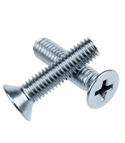 5/32 x 5/8 TORNILLOS CABEZA FRESADA ZINCADOS 