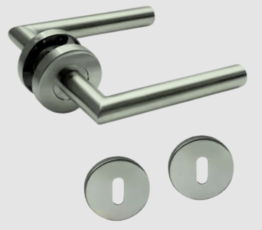 Manija Recta De Acero Inox Doble Balancin