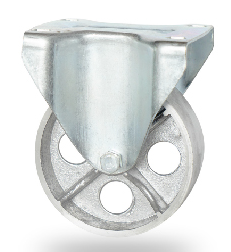 RUEDA FUNDICION 100 CON BASE FIJA ALTA TEMPERATURA