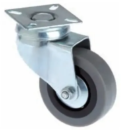 RUEDA TECNO GOMA GRIS C BASE 50MM 