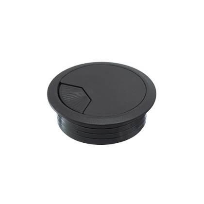 PASACABLE REDONDO GIRATORIO NEGRO 60MM