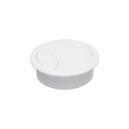 PASACABLE REDONDO GIRATORIO BLANCO 60MM