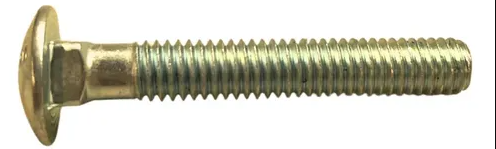 [FINO] 6 X 125 BULON C/REDONDA C/CUADRADO DORADOS 