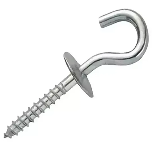 [FINO] Nro. 8 PITON ABIERTO GALVANIZADO C/TOPE 